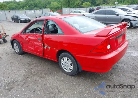 2004 Honda Civic Vp из США, поврежденный, VIN 1HGEM22164L068417